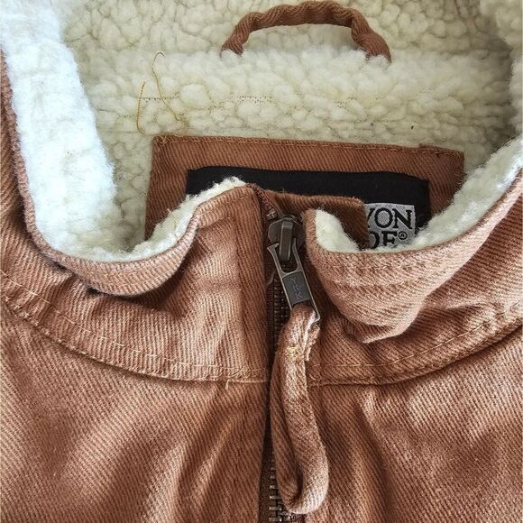 Canyon Guide Cotton Canvas Sherpa Lined Outdoor Workwear Barn Vest Sz XL - Picture 6 of 13